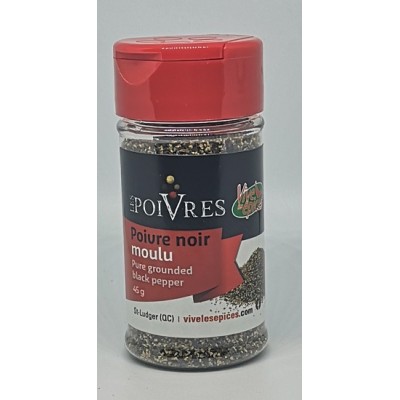 Poivre noir moulu 45g